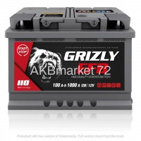 Аккумулятор автомобильный GRIZLY EFB 110 А/ч 1000 А 