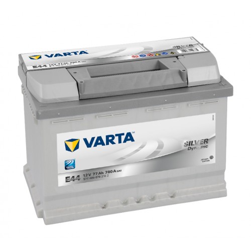 Аккумулятор автомобильный Varta Silver Dynamic E44 77 А/ч 780 А обр. пол. Евро авто (278x175x190) 577400