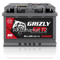 Аккумулятор автомобильный GRIZLY EFB 80 А/ч 820 А 