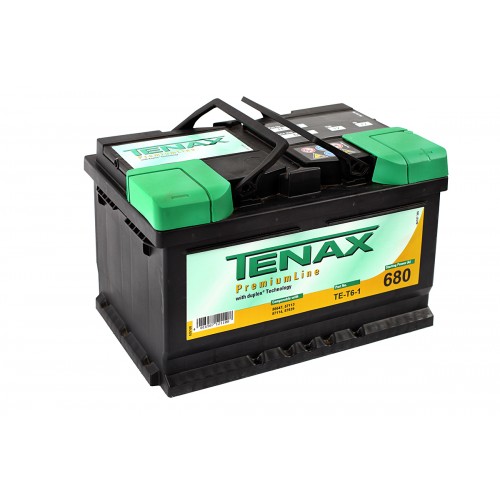 Аккумулятор автомобильный Tenax Premium 72 А/ч 680 А обр. пол. низкий Евро авто (278x175x175) TE-T6-1