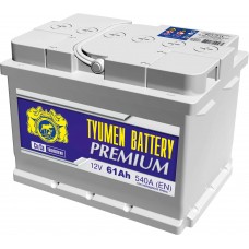 Аккумулятор автомобильный TYUMEN BATTERY PREMIUM 61`А/ч 540 А обр. пол. низкий Евро авто (242x175x175)